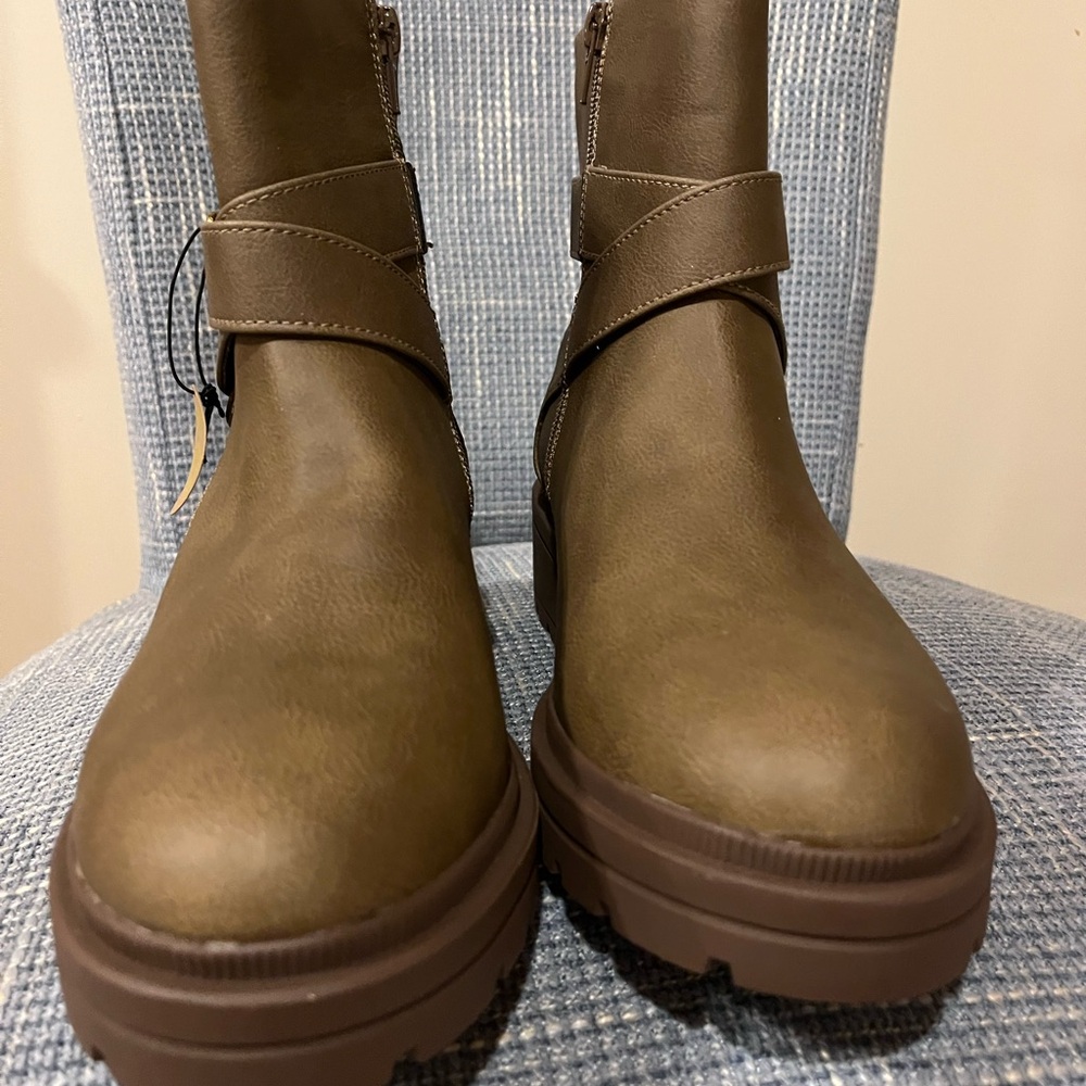 ROCKETDOG WEDGE ANKLE BOOTS WITH BUCKLES